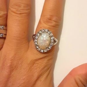 Gorgeous Glitter Rocked Out Ring